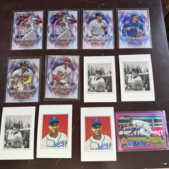 Panini Topps Bowman 100 NM Baseball Cards Lot All Stars Rookies Hall Of Gamers - Picture 3 of 9
